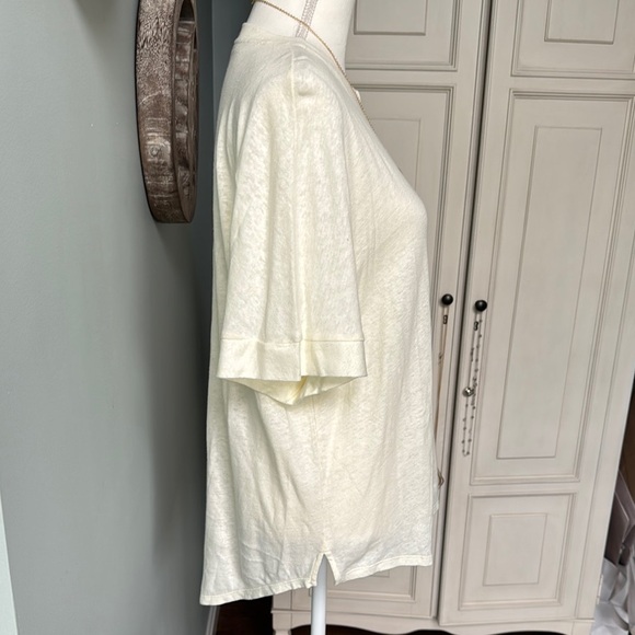 NWT Ted Baker London Light Yellow Oversized Short Sleeve Tee. L-XL (size 4) - Picture 2 of 8